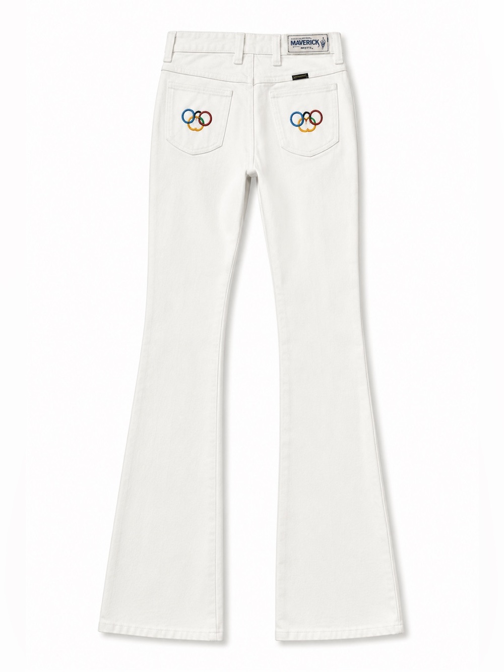 Vintage Flare White Denim Jean Size 9 - Picture 2 of 5